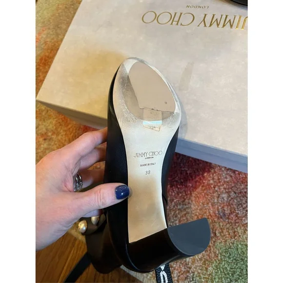 Jimmy Choo Rina 85 Leather Ankle Boots Size 38 (8) NIB - Picture 13 of 15